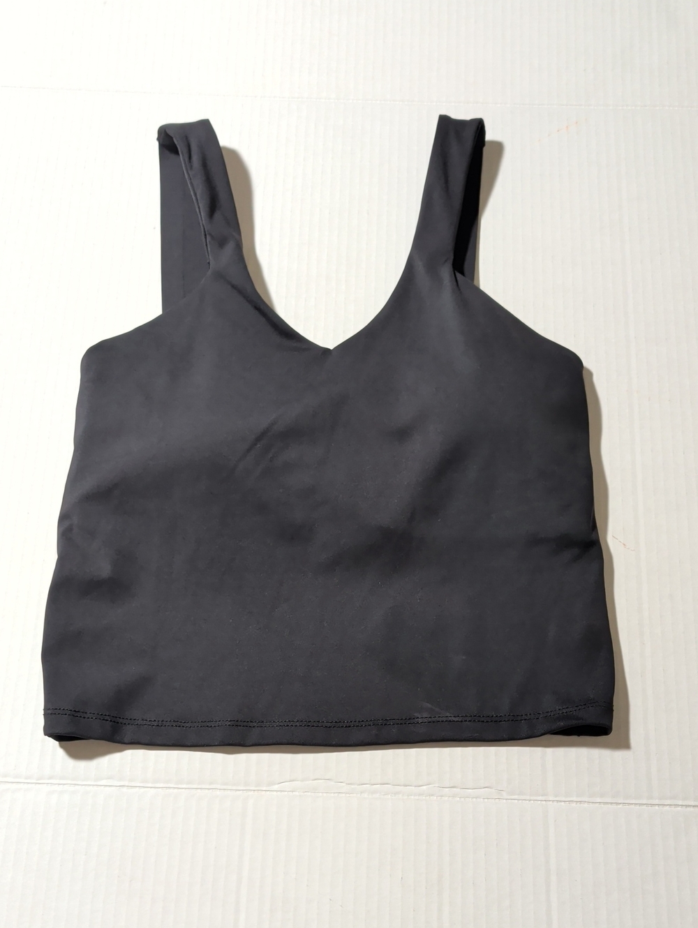 Avia Black V-Neck Crop Tank